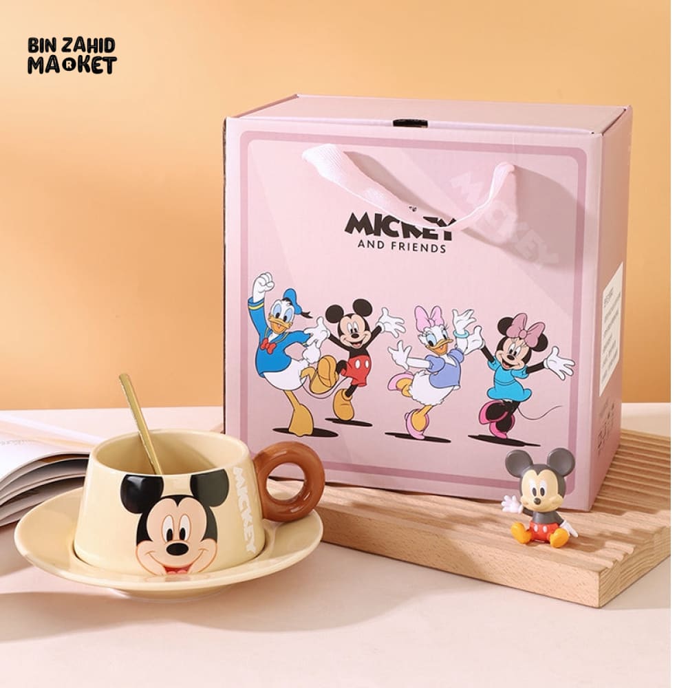 DISNEY MICKEY & FRIENDS CERAMIC CUP & SAUCER SET