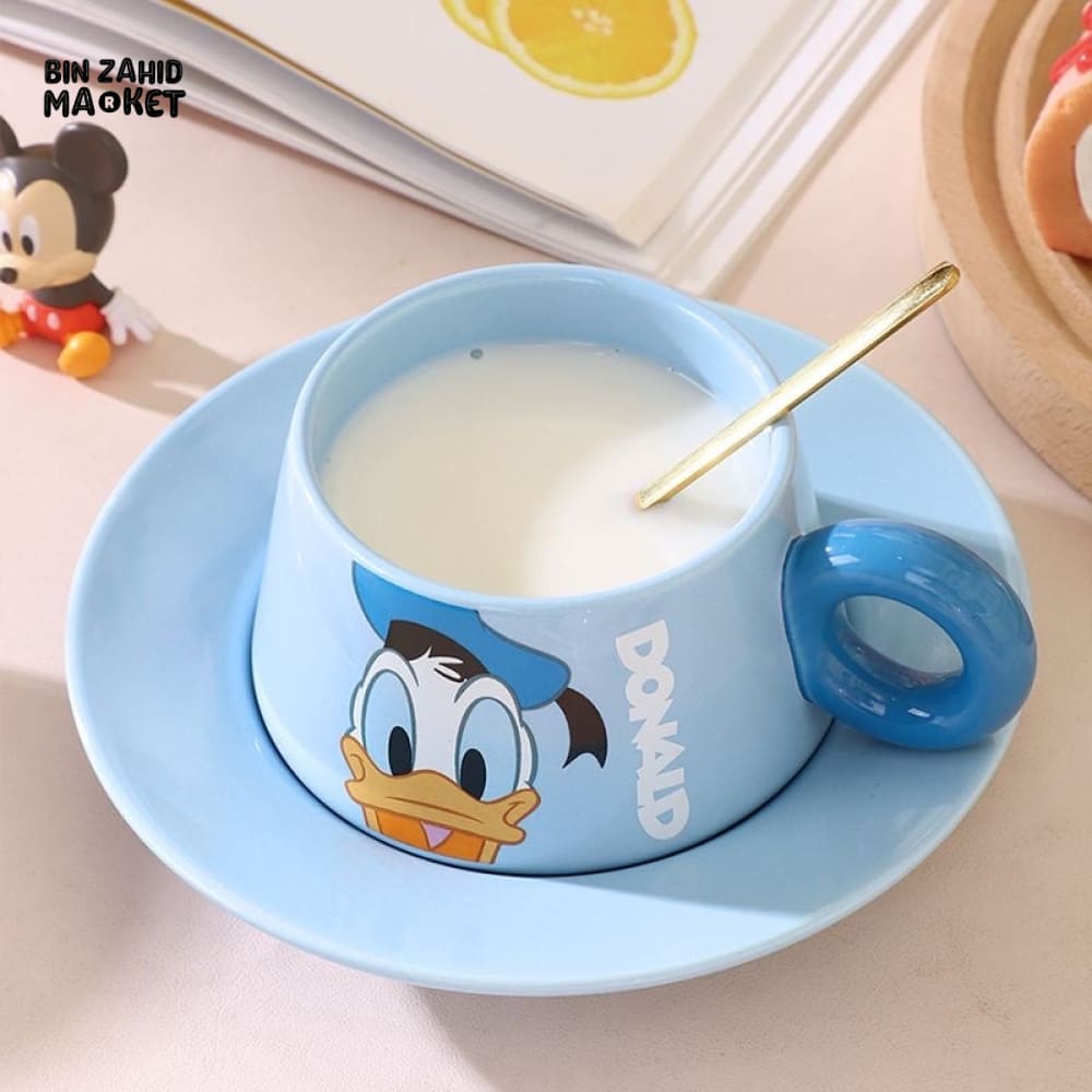 DISNEY MICKEY & FRIENDS CERAMIC CUP & SAUCER SET DAISY