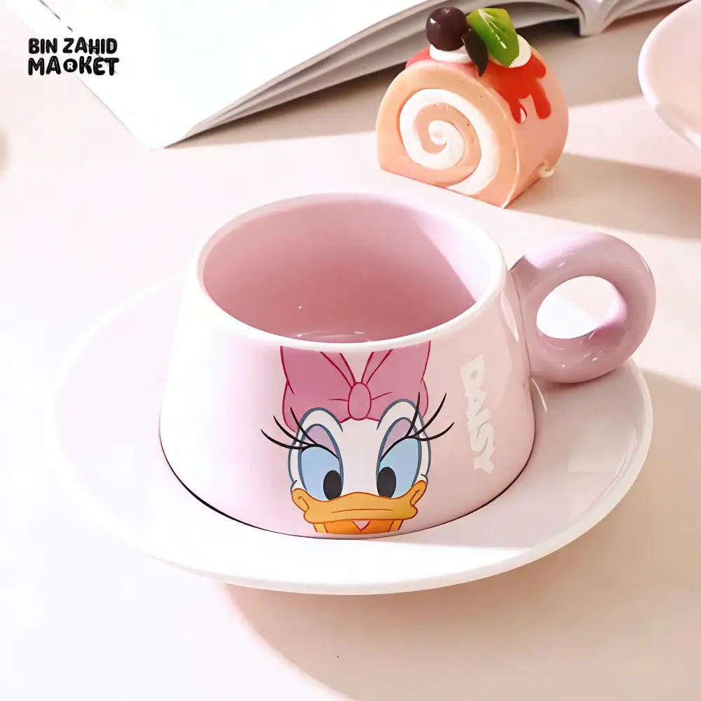DISNEY MICKEY & FRIENDS CERAMIC CUP & SAUCER SET - DONALD