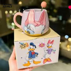 DISNEY MICKEY & FRIENDS CERAMIC MUG WITH SPOON 450ML - DAISY