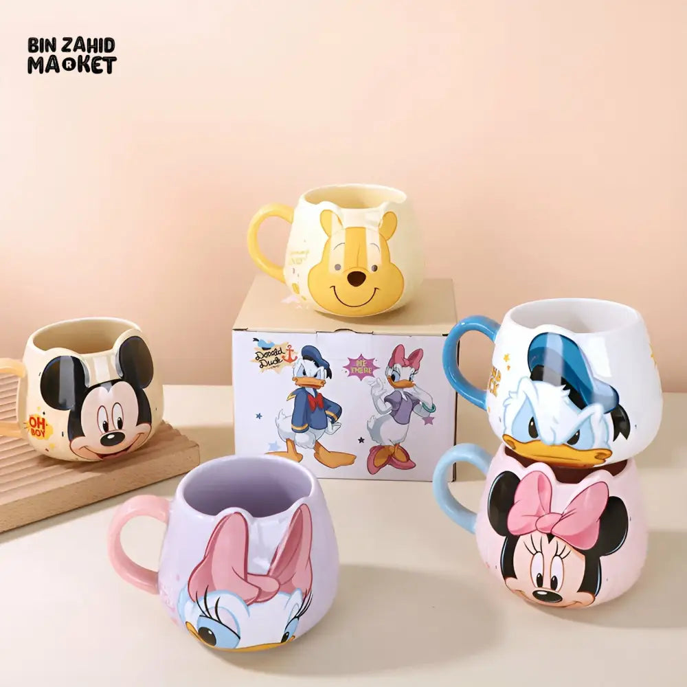 DISNEY MICKEY & FRIENDS CERAMIC MUG WITH SPOON 450ML - DAISY