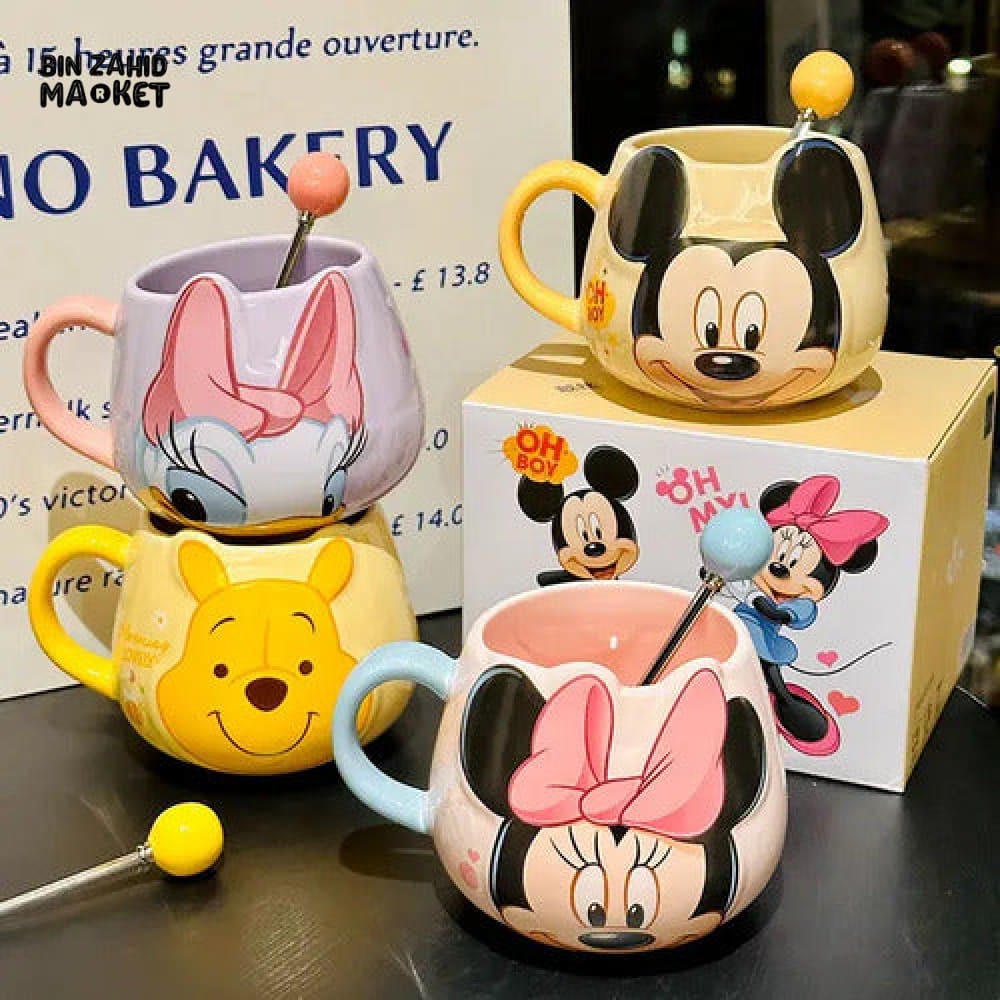DISNEY MICKEY & FRIENDS CERAMIC MUG WITH SPOON 450ML - DONALD