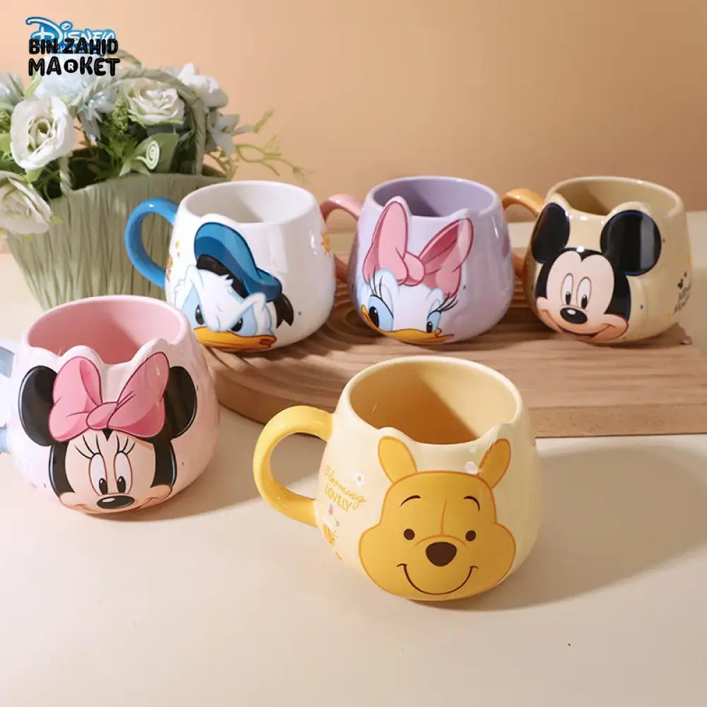 DISNEY MICKEY & FRIENDS CERAMIC MUG WITH SPOON 450ML - MINNIE