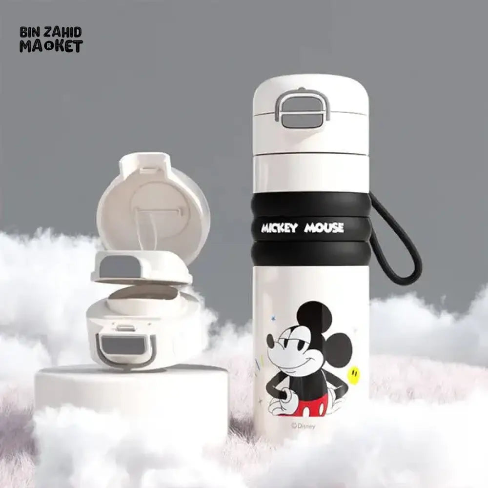 DISNEY MICKEY & FRIENDS INSULATED FLIP LID WATER BOTTLE WITH BOX - MICKEY