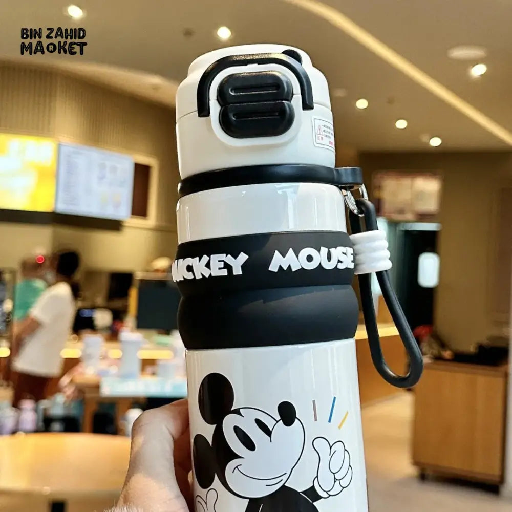 DISNEY MICKEY & FRIENDS INSULATED FLIP LID WATER BOTTLE WITH BOX - MICKEY