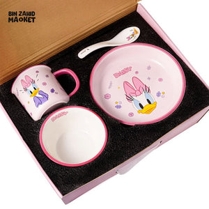 DISNEY MICKEY & FRIENDS MEAL SET WITH GIFT BOX 4 PIECES - DAISY DUCK