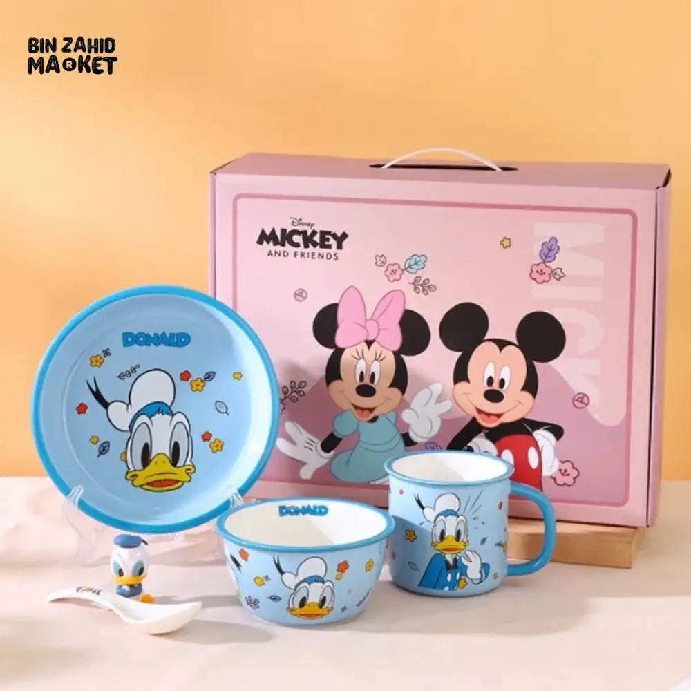 DISNEY MICKEY & FRIENDS MEAL SET WITH GIFT BOX 4 PIECES - DONALD DUCK