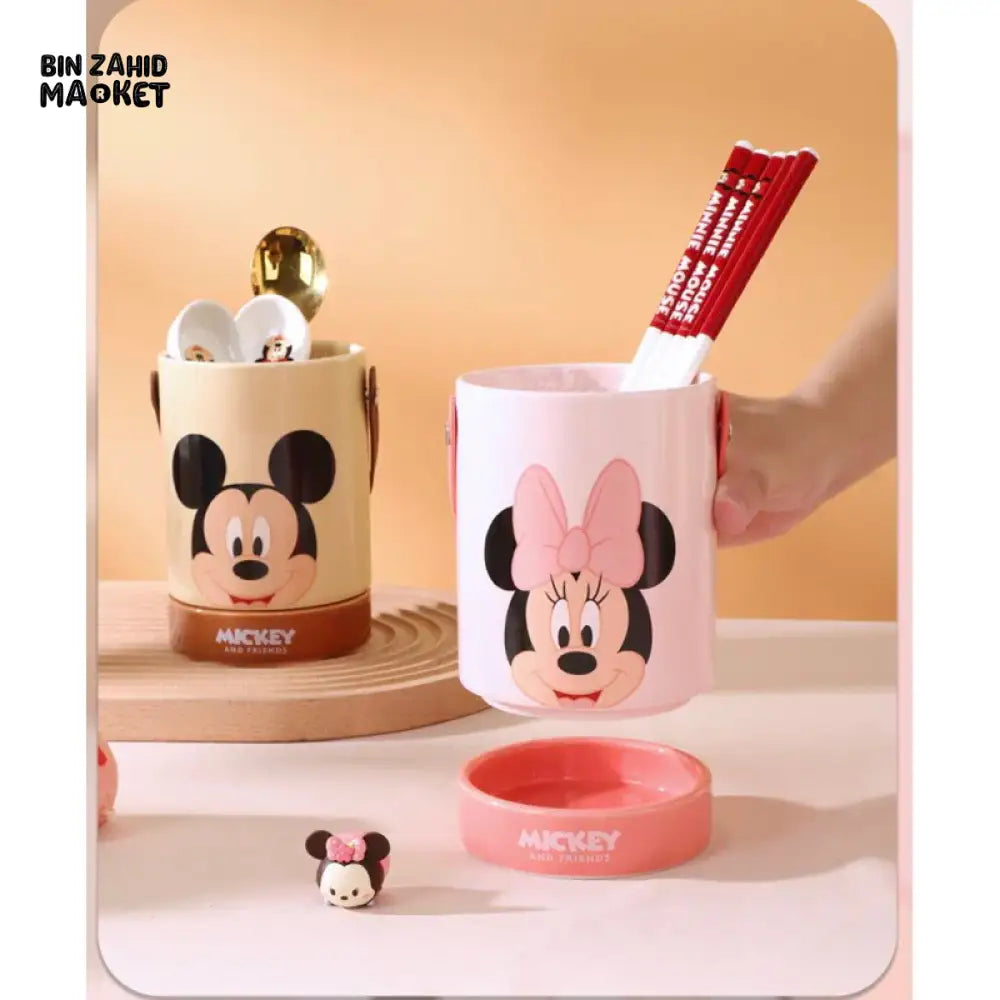 DISNEY MICKEY & FRIENDS MULTIPURPOSE ORGANIZER BUCKET WITH HANDLE