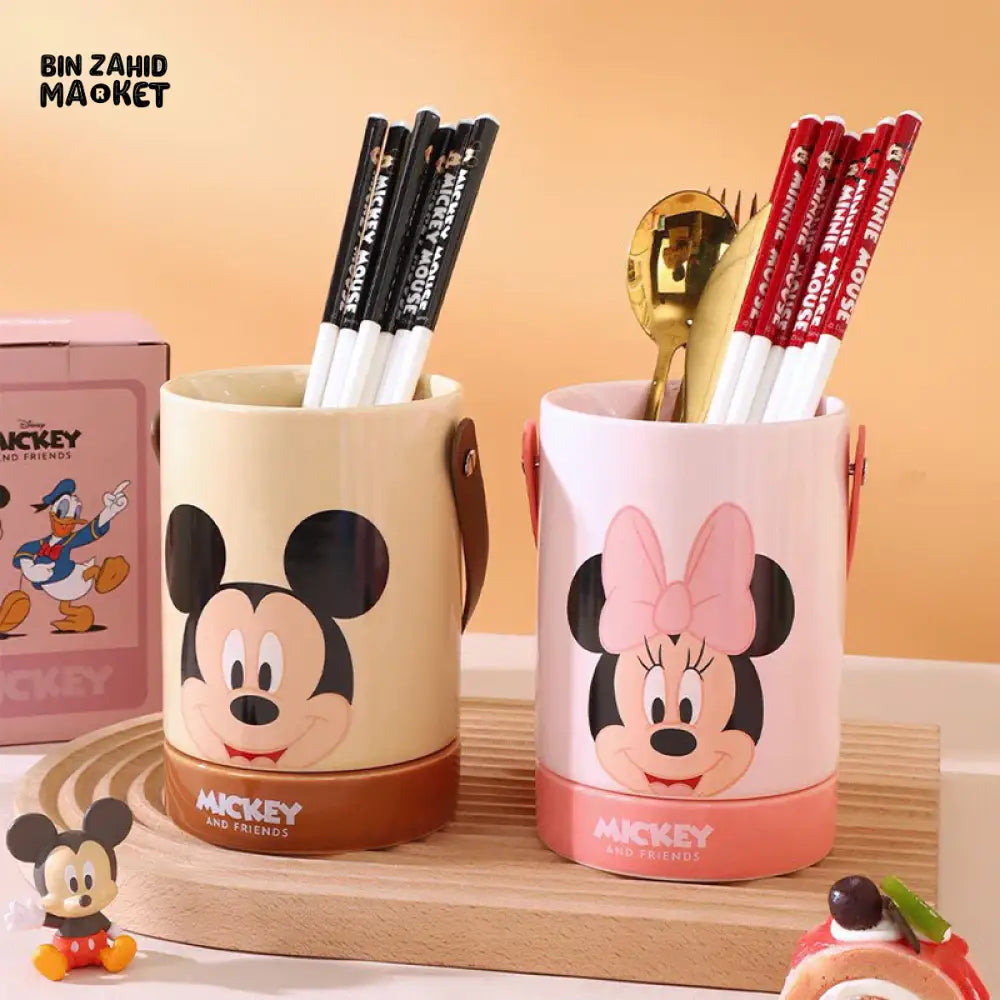 DISNEY MICKEY & FRIENDS MULTIPURPOSE ORGANIZER BUCKET WITH HANDLE