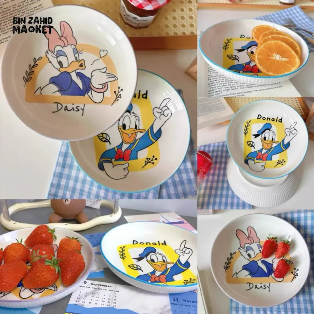 DISNEY MICKEY & FRIENDS PAIR MEAL SET 8 PIECES - DONALD & DAISY