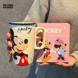 DISNEY MICKEY & FRIENDS PORCELAIN COFFEE MUG PREMIUM GIFT BOX PACKAGING - MICKEY