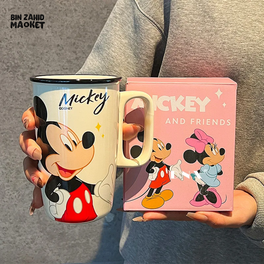DISNEY MICKEY & FRIENDS PORCELAIN COFFEE MUG PREMIUM GIFT BOX PACKAGING - MICKEY