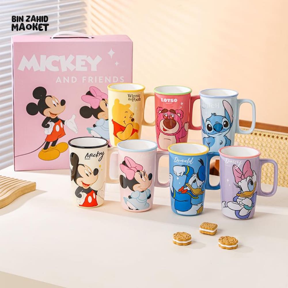 DISNEY MICKEY & FRIENDS PORCELAIN COFFEE MUG PREMIUM GIFT BOX PACKAGING - DAISY DUCK