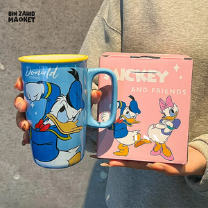 DISNEY MICKEY & FRIENDS PORCELAIN COFFEE MUG PREMIUM GIFT BOX PACKAGING - DONALD DUCK
