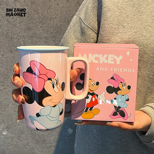 DISNEY MICKEY & FRIENDS PORCELAIN COFFEE MUG PREMIUM GIFT BOX PACKAGING - MINNIE