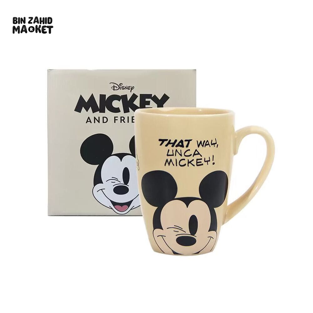 DISNEY MICKEY & MINNIE CERAMIC COFFEE MUG 530ML - MICKEY