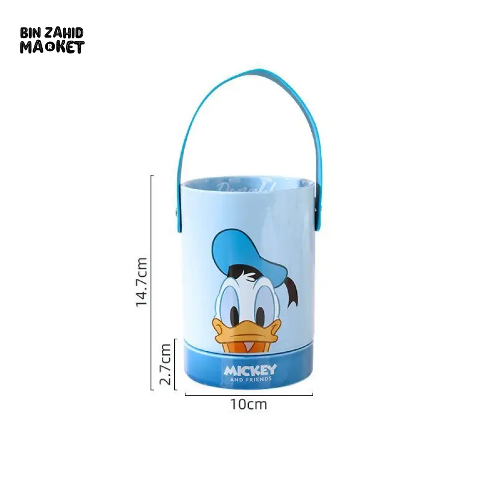 DISNEY MICKEY MINNIE DONALD DUCK DAISY CUTE CHOPSTICK BARREL CERAMIC DRAIN BUCKET DONALD DUCK