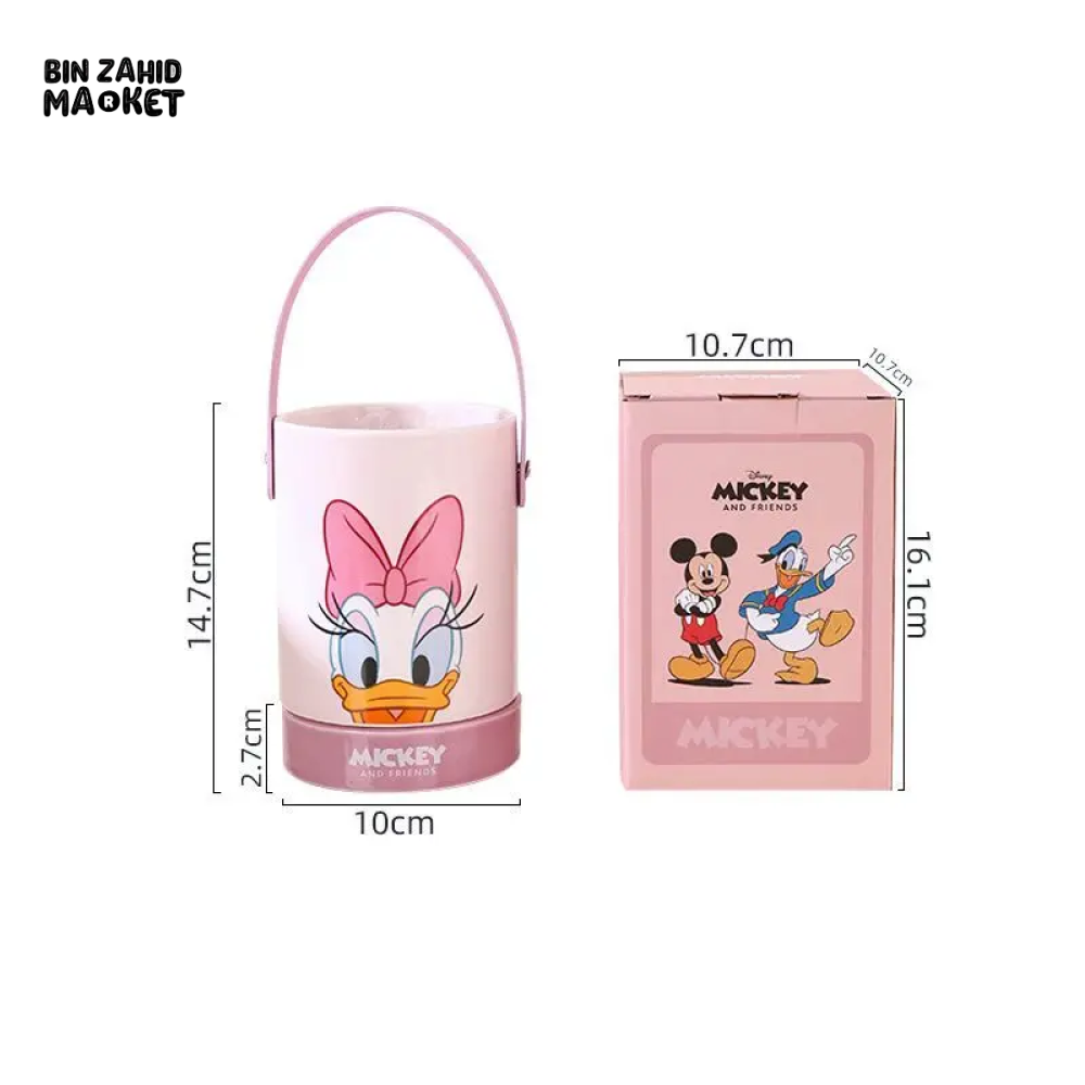 DISNEY MICKEY MINNIE DONALD DUCK DAISY CUTE CHOPSTICK BARREL CERAMIC DRAIN BUCKET DAISY DUCK