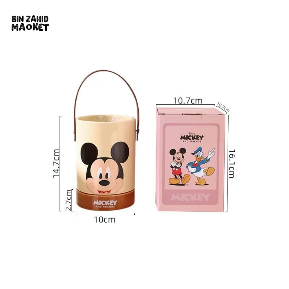 DISNEY MICKEY MINNIE DONALD DUCK DAISY CUTE CHOPSTICK BARREL CERAMIC DRAIN BUCKET MICKEY MOUSE