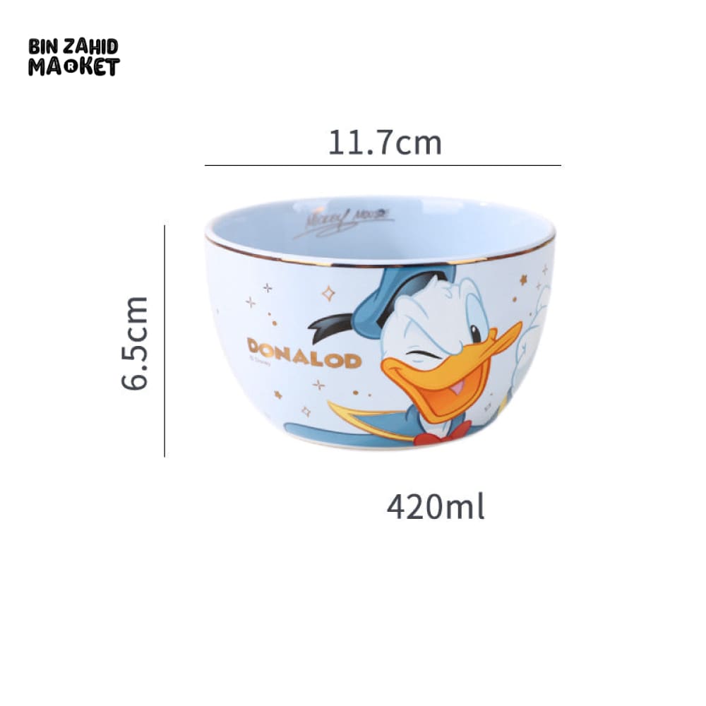 DISNEY MICKEY & MINNIE ECO-FRIENDLY PORCELAIN RICE BOWL SET – 4 PIECES