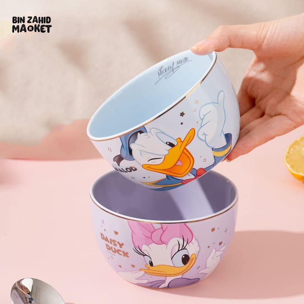 DISNEY MICKEY & MINNIE ECO-FRIENDLY PORCELAIN RICE BOWL SET – 4 PIECES
