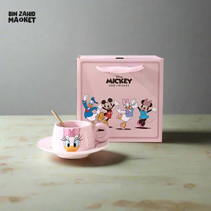 DISNEY MINNIE MOUSE & FRIENDS CUP AND SAUCER SET CHARMING COLLECTIBLE TEAWARE - DAISY DUCK