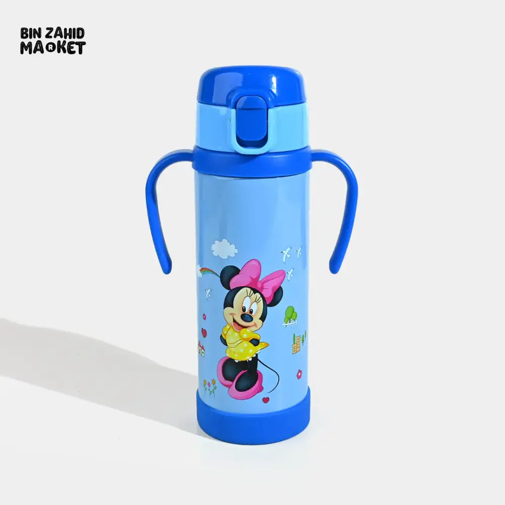 DISNEY MINNIE MOUSE & FRIENDS STAINLESS STEEL WATER BOTTLE INSULATED & LEAK-PROOF DESIGN - MINNIE