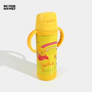 DISNEY MINNIE MOUSE & FRIENDS STAINLESS STEEL WATER BOTTLE INSULATED & LEAK-PROOF DESIGN - POOH