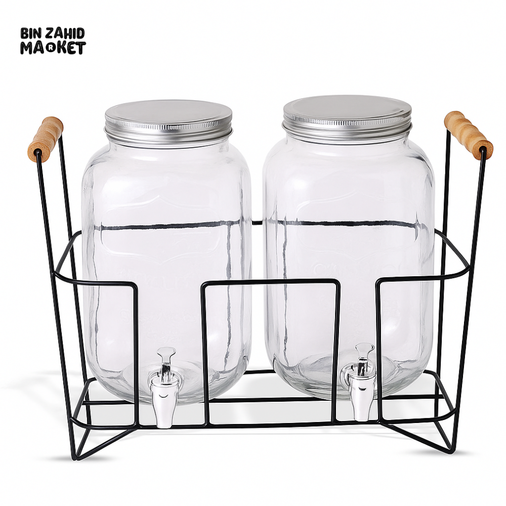 Double Drink Dispenser With Stand – 3.8L