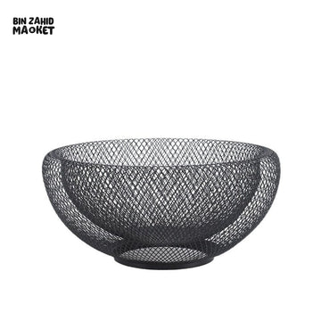 DOUBLE LAYER METAL WIRE FRUIT & SNACK BASKET – KITCHEN TABLE STORAGE