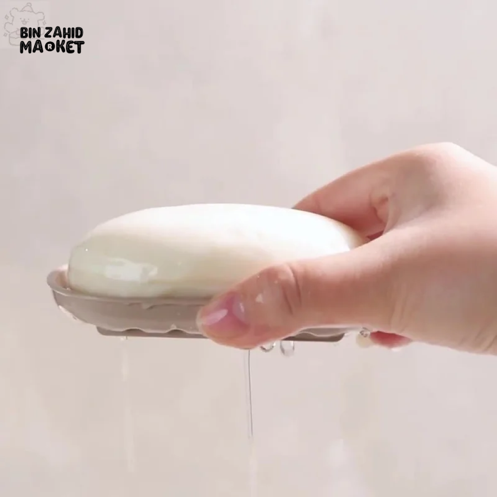 DOUBLE-LAYER SOAP BOX WITH LID PORTABLE & SEALED BATHROOM STORAGE CONTAINER