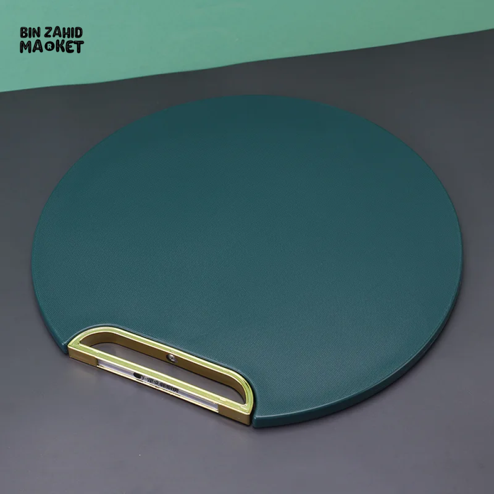 DOUBLE-SIDED CHOPPING BOARD ANTI-MILDEW NON-SLIP ROUND ROTATABLE CUTTING BOARD STANDABLE GREEN STICKY PAD FOR KITCHEN USE