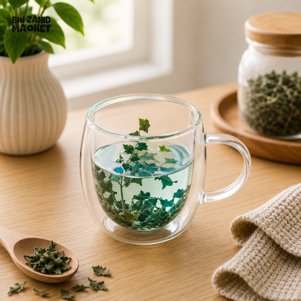 DOUBLE WALL HERBAL GLASS TEA MUG - 250ML