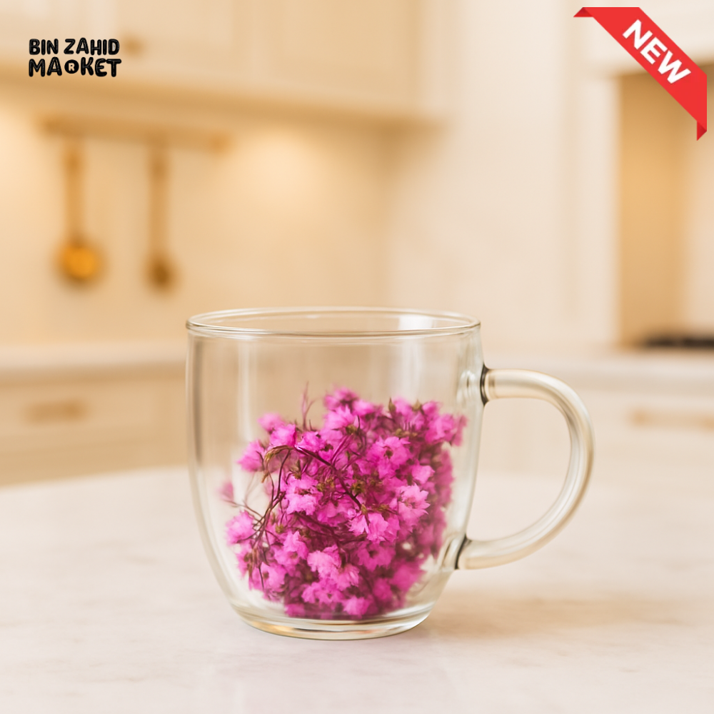 DRIED FLOWER GLASS MUG 23ML RXG 049