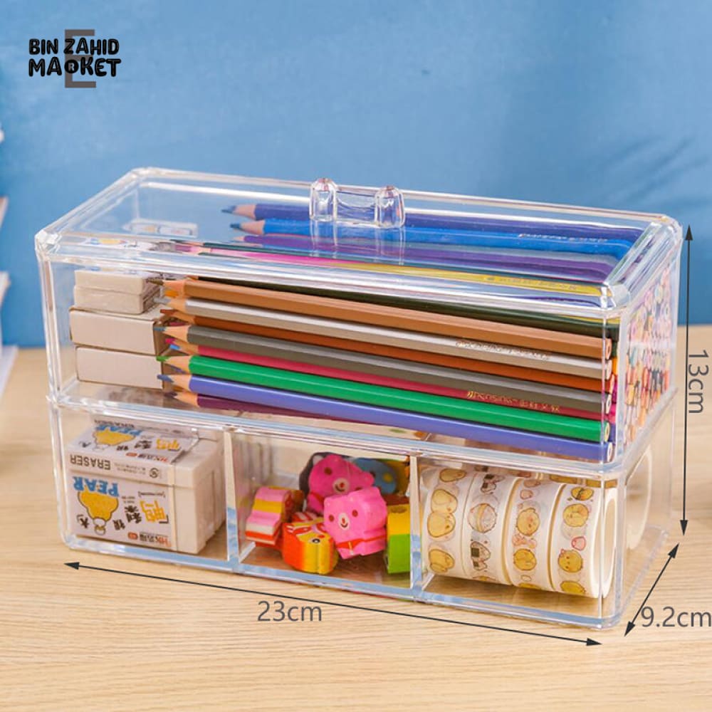DUAL LAYER ACRYLIC COSMETIC ORGANIZER