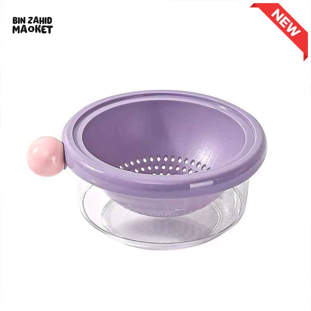 DUAL-LAYER KITCHEN COLANDER AND MIXING BOWL SET
