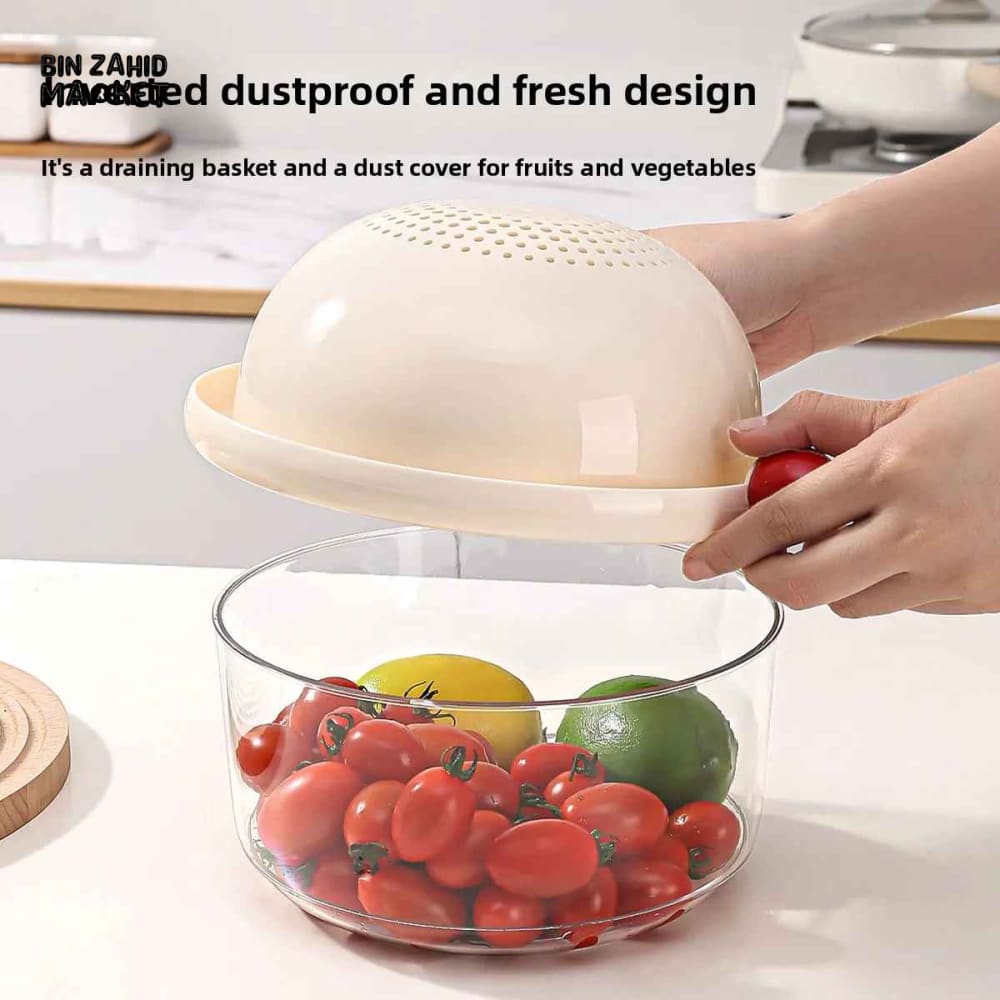 DUAL-LAYER KITCHEN COLANDER AND MIXING BOWL SET
