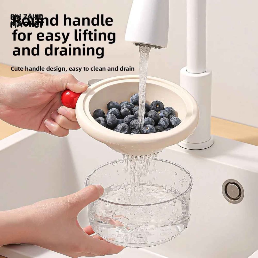 DUAL-LAYER KITCHEN COLANDER AND MIXING BOWL SET