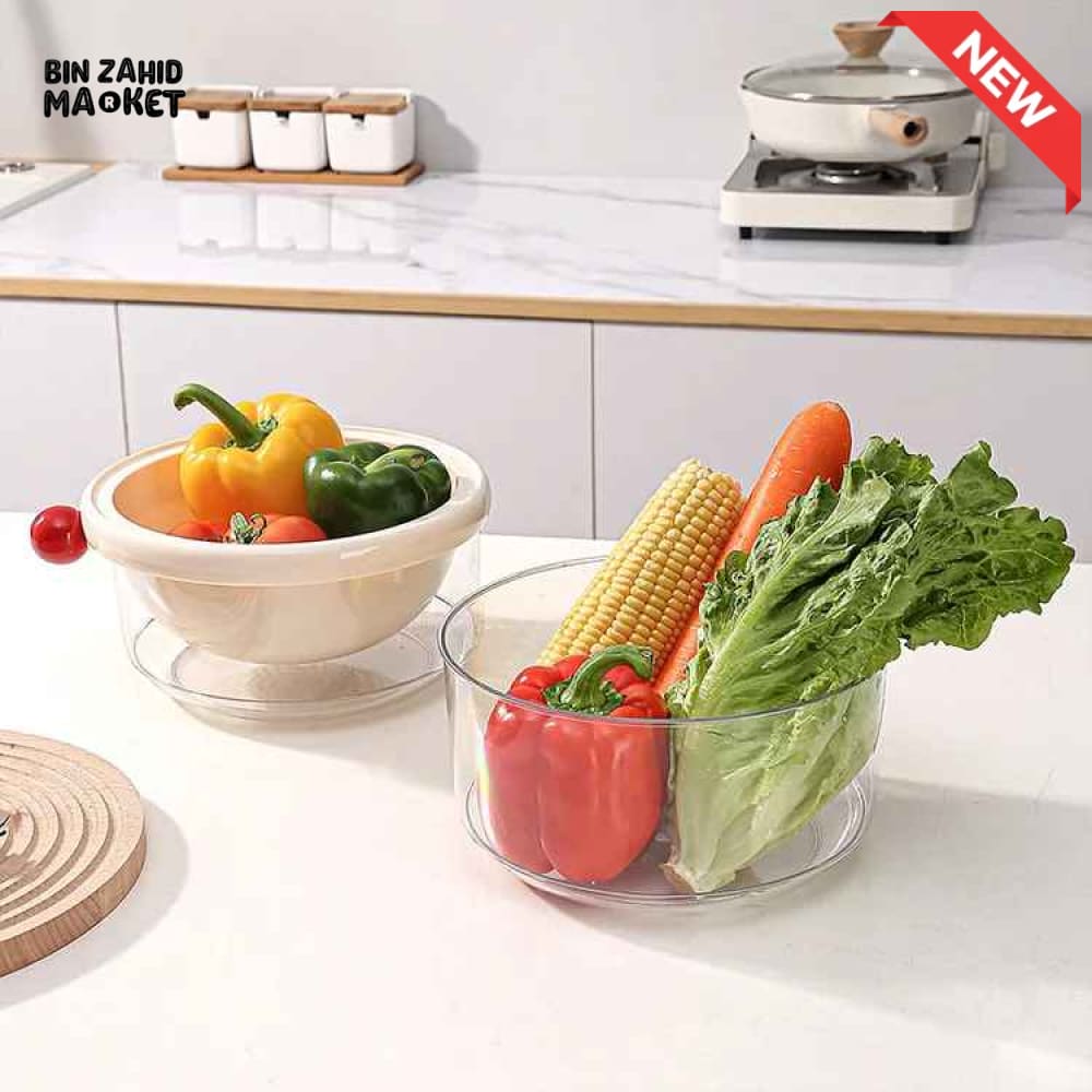 DUAL-LAYER KITCHEN COLANDER AND MIXING BOWL SET