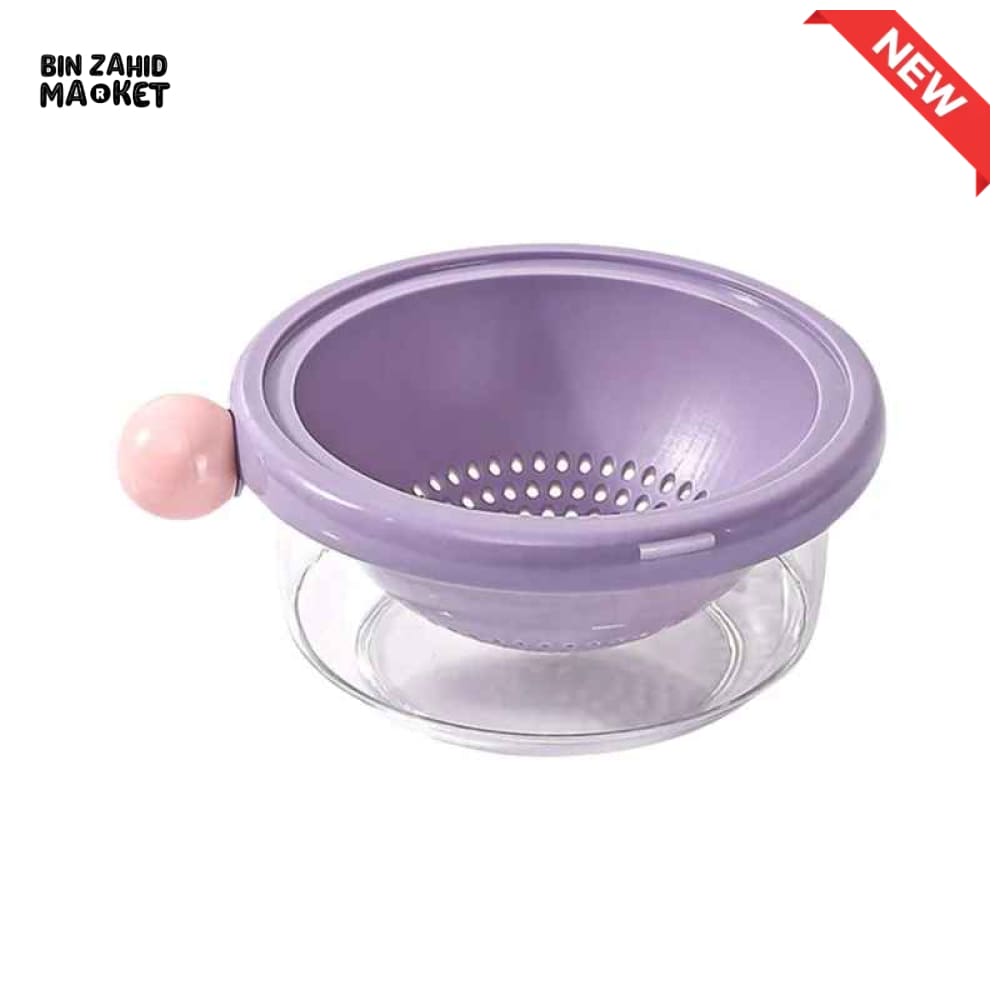 DUAL-LAYER KITCHEN COLANDER AND MIXING BOWL SET