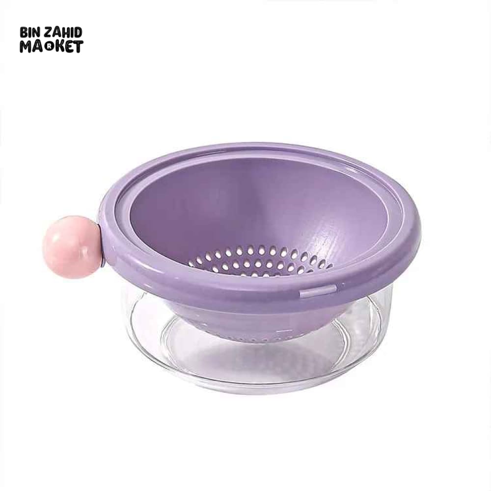 DUAL-LAYER KITCHEN COLANDER AND MIXING BOWL SET
