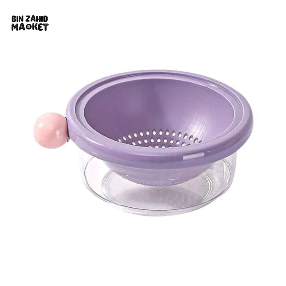 DUAL-LAYER KITCHEN COLANDER AND MIXING BOWL SET