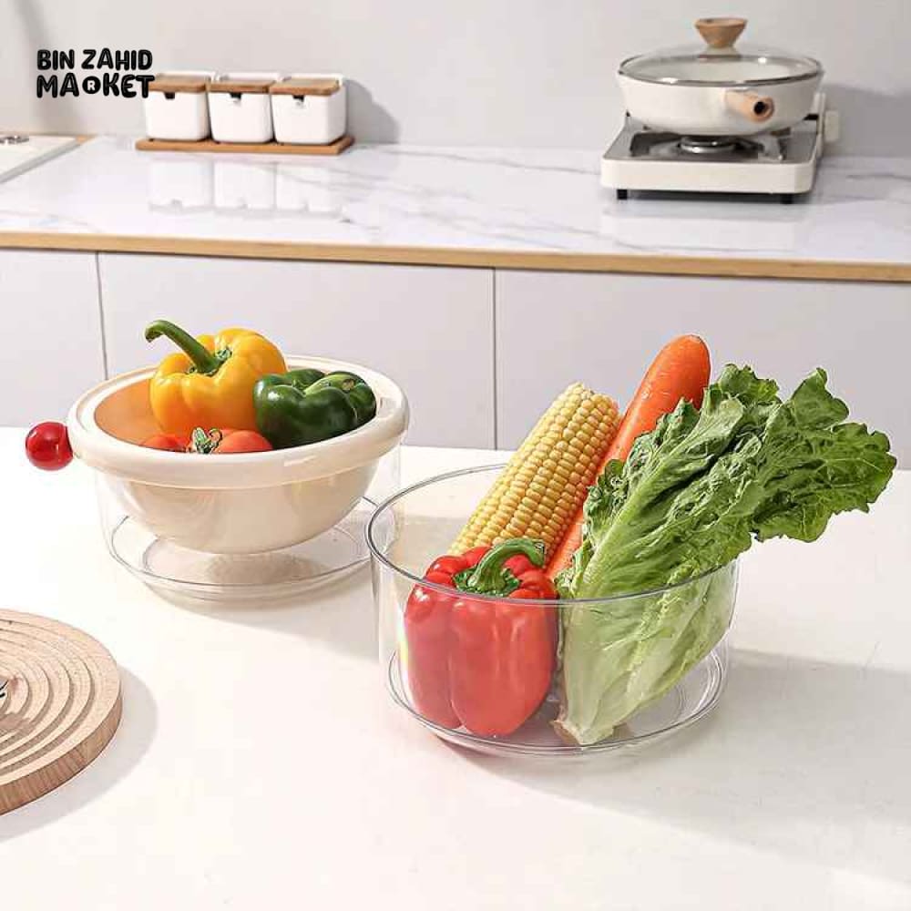 DUAL-LAYER KITCHEN COLANDER AND MIXING BOWL SET