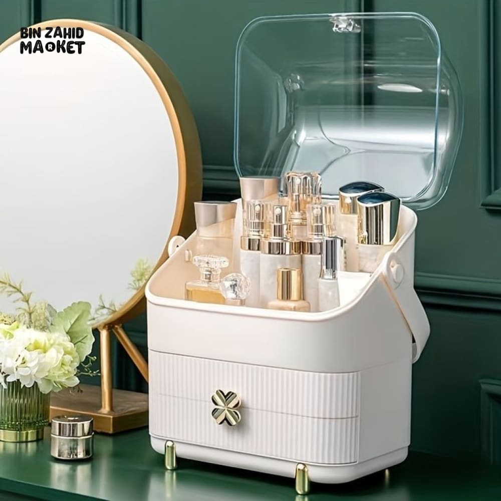 DUSTPROOF MAKEUP ORGANIZER White