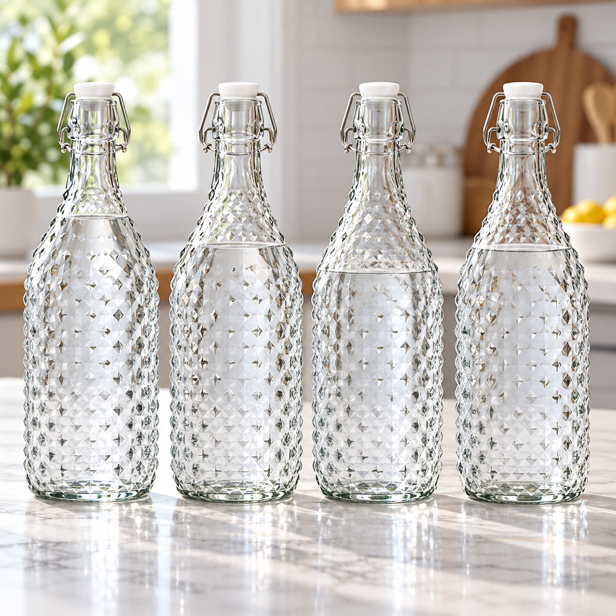 Danny Home 1 Piece Textured Swing-Top Bottle - 1000 ml