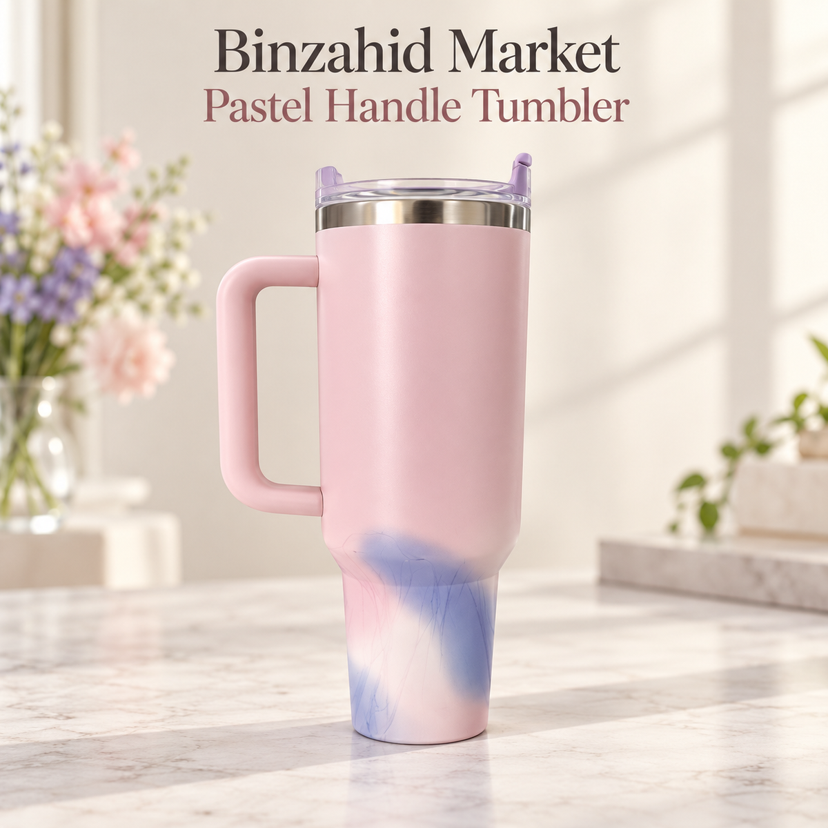 Pastel Handle Tumbler