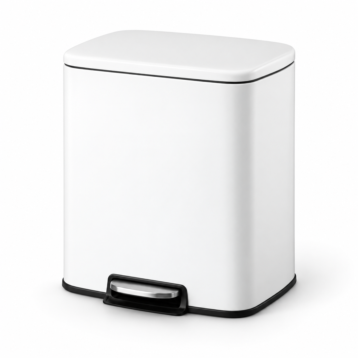Danny Home White Pedal Trash Bin