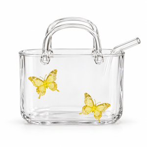 Glasslux Butterfly Handbag Cup - 400 ml