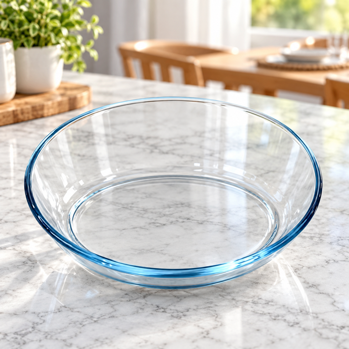 Danny Home Round Glass Oven Dish - 2.4 Litre