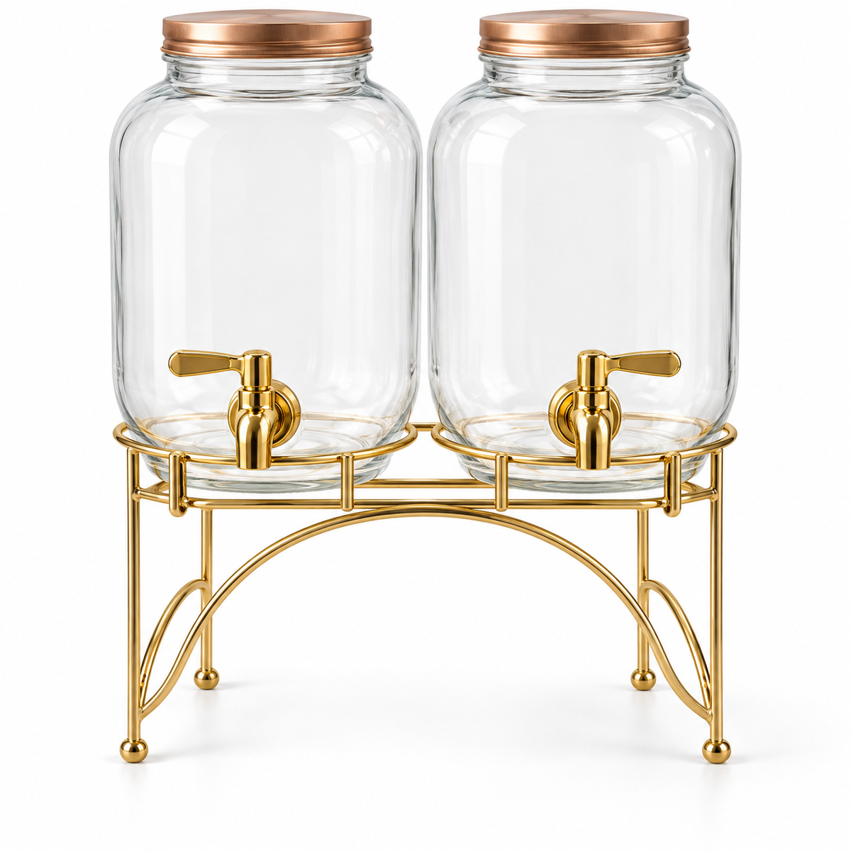 Danny Home 3 Piece Dual Beverage Dispenser With Stand